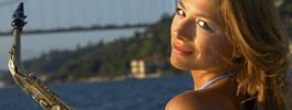 Saxophonistin Bilder Natalie Marchenko